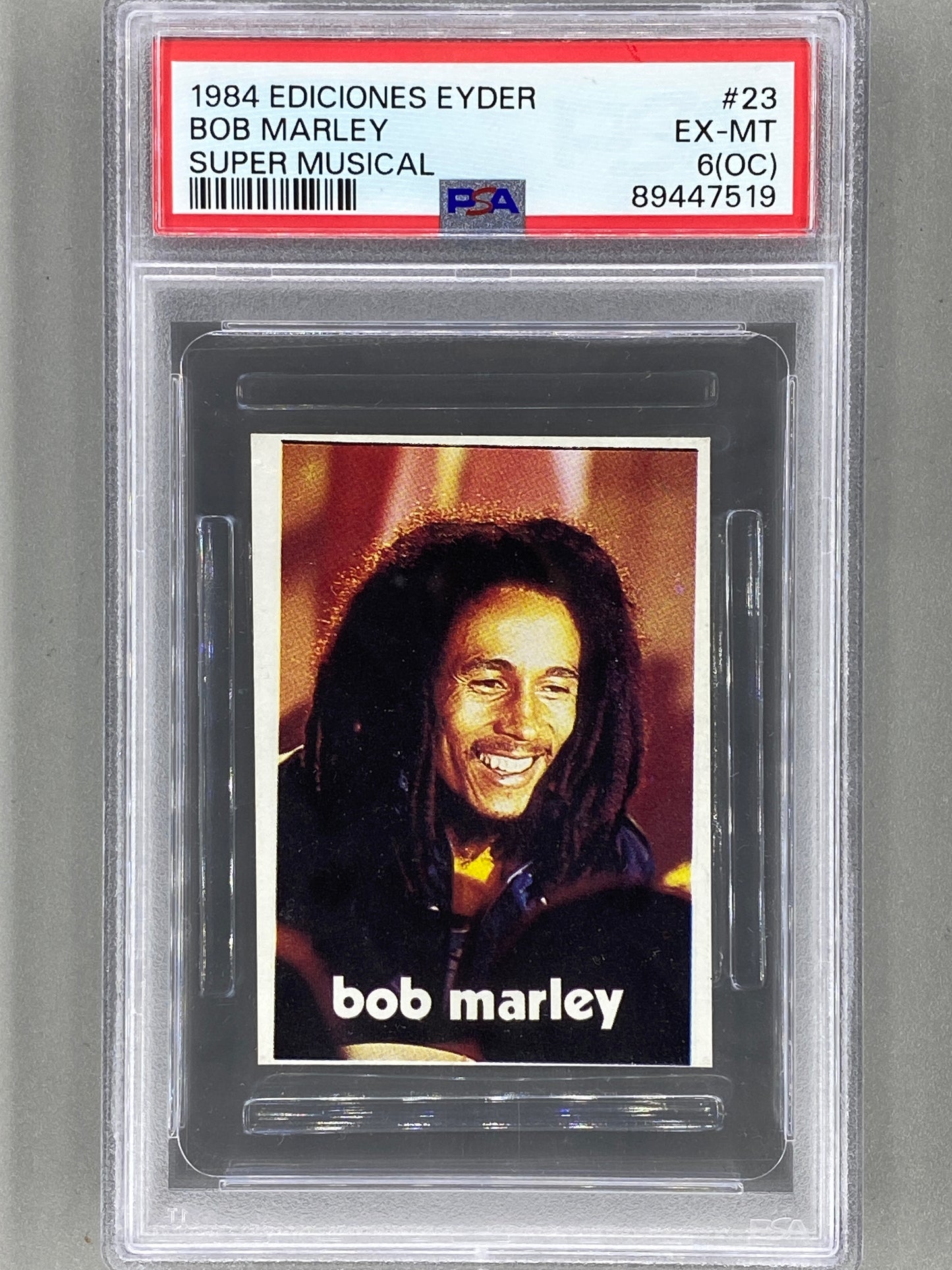 1984 Ediciones Eyder #23 Bob Marley Super Musical PSA 6 (OC) Pop 4 (Music)