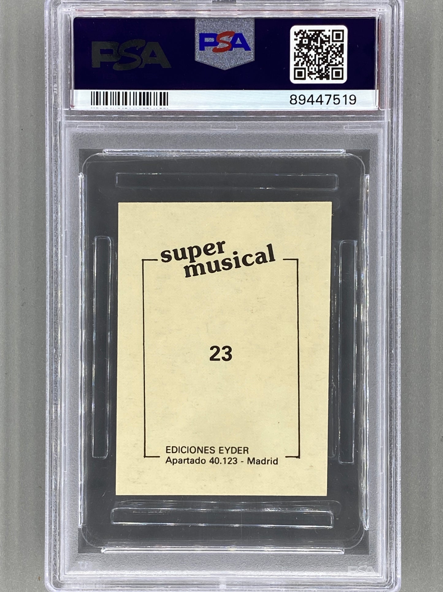 1984 Ediciones Eyder #23 Bob Marley Super Musical PSA 6 (OC) Pop 4 (Music)