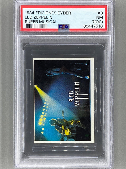 1984 Ediciones Eyder #3 Led Zeppelin Super Musical PSA 7 (OC) Pop 2 (Music)