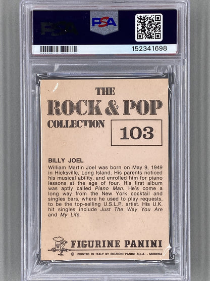 1980 Panini #103 Billy Joel The Rock & Pop Collection PSA 9 Pop 3 (Music)