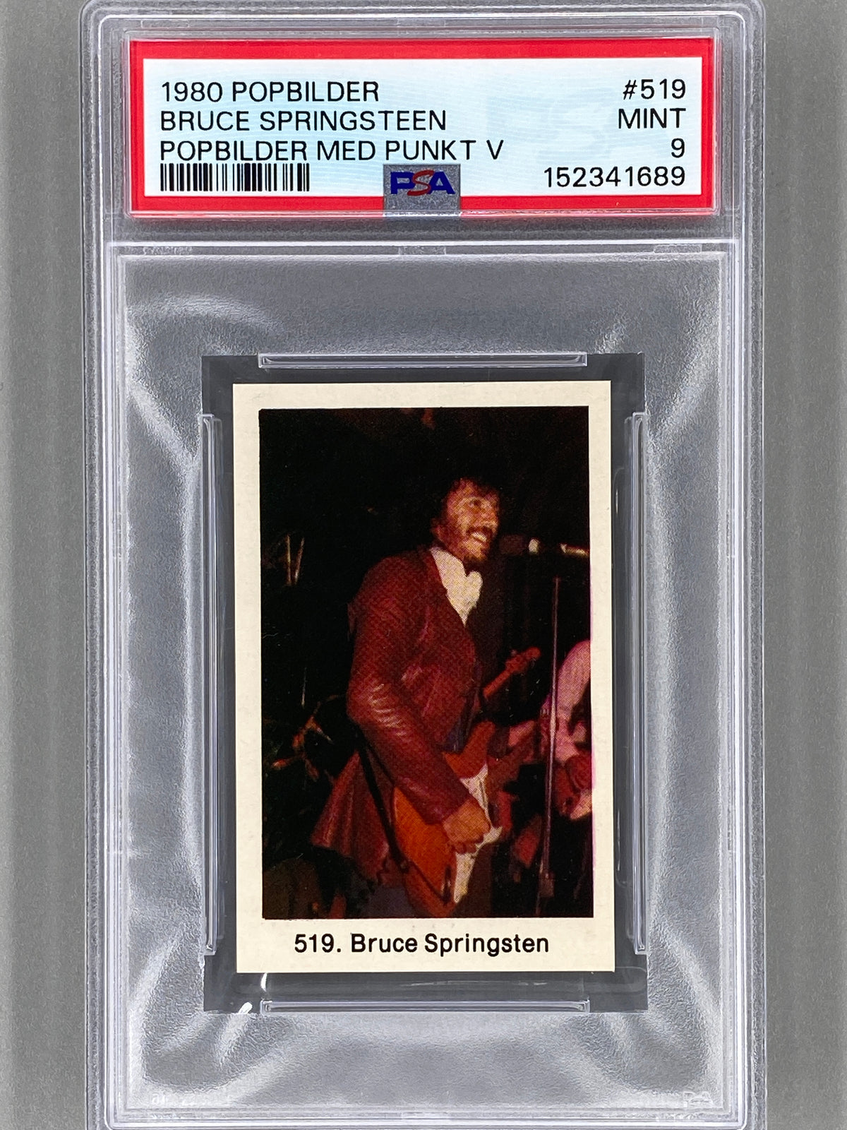 1980 Popbilder #519 Bruce Springsteen Med Punkt V PSA 9 Pop 11 (Music)