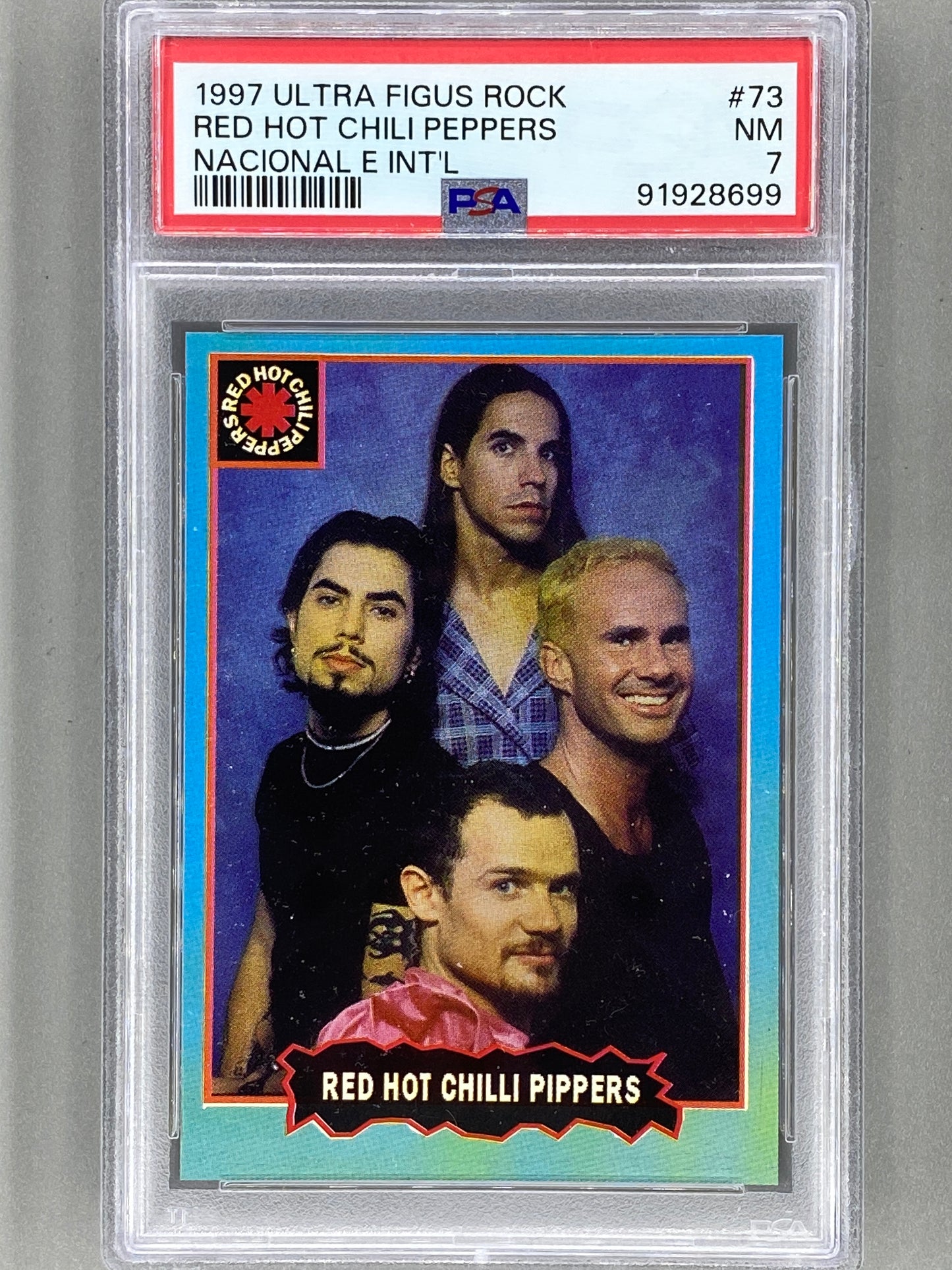 1997 Ultra Figus #73 Red Hot Chili Peppers Rock Nacional E Intl PSA 7 Pop 5 (Music)