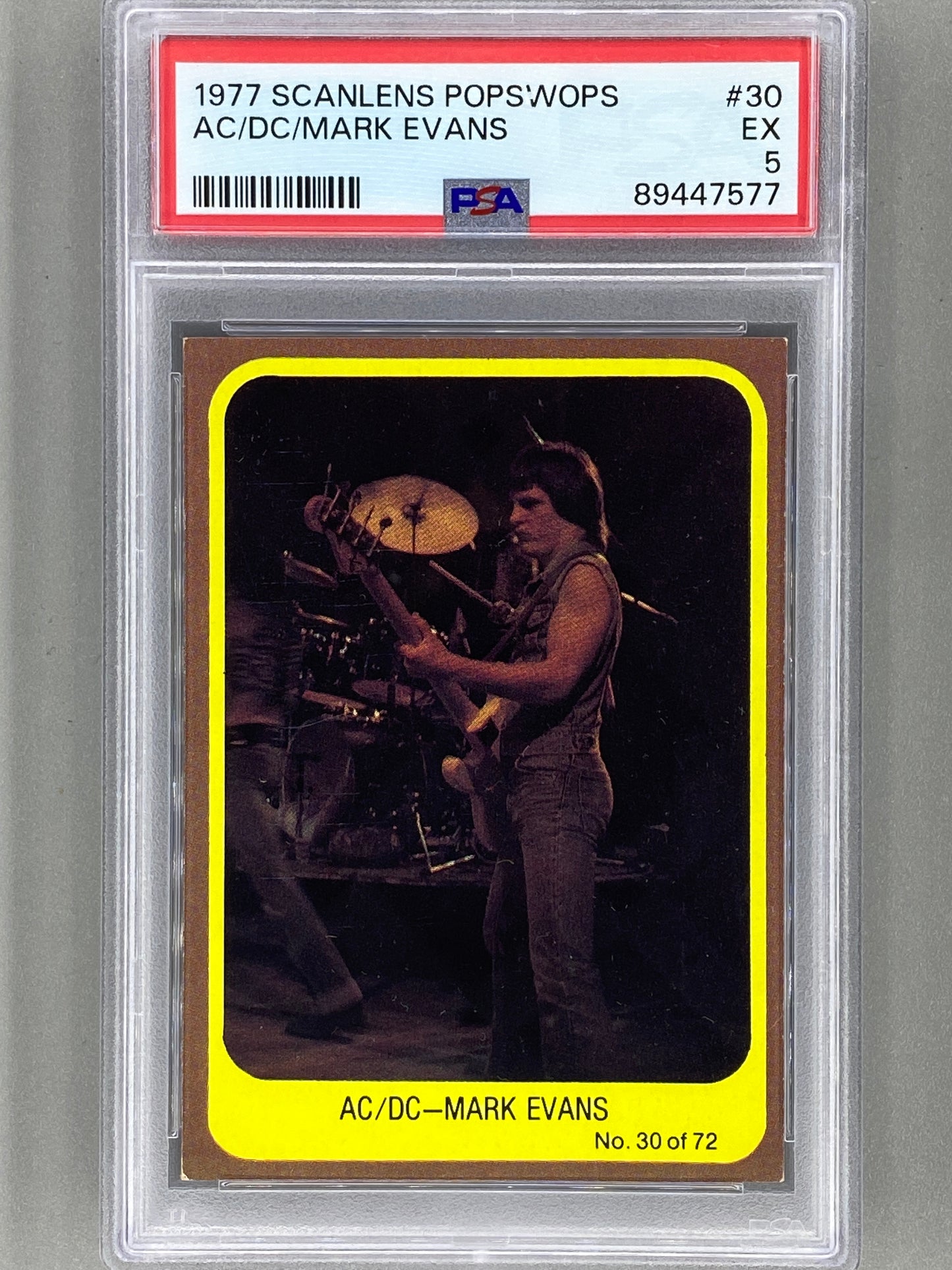 1977 Scanlens Popswops AC/DC Australian 10 Card Subset -PSA Graded- Rare (Music)