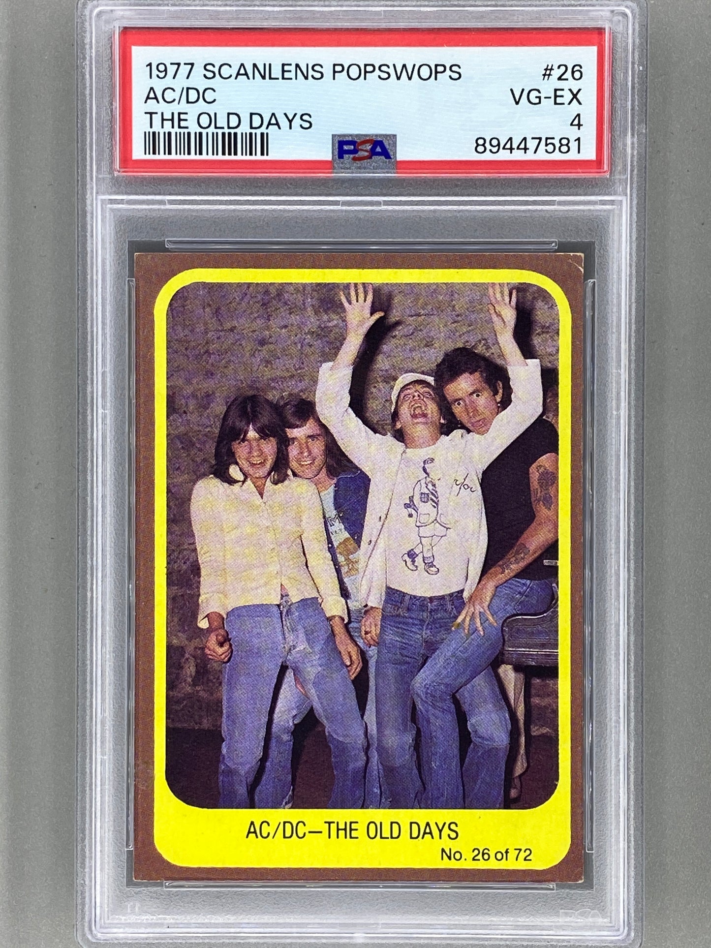 1977 Scanlens Popswops AC/DC Australian 10 Card Subset -PSA Graded- Rare (Music)