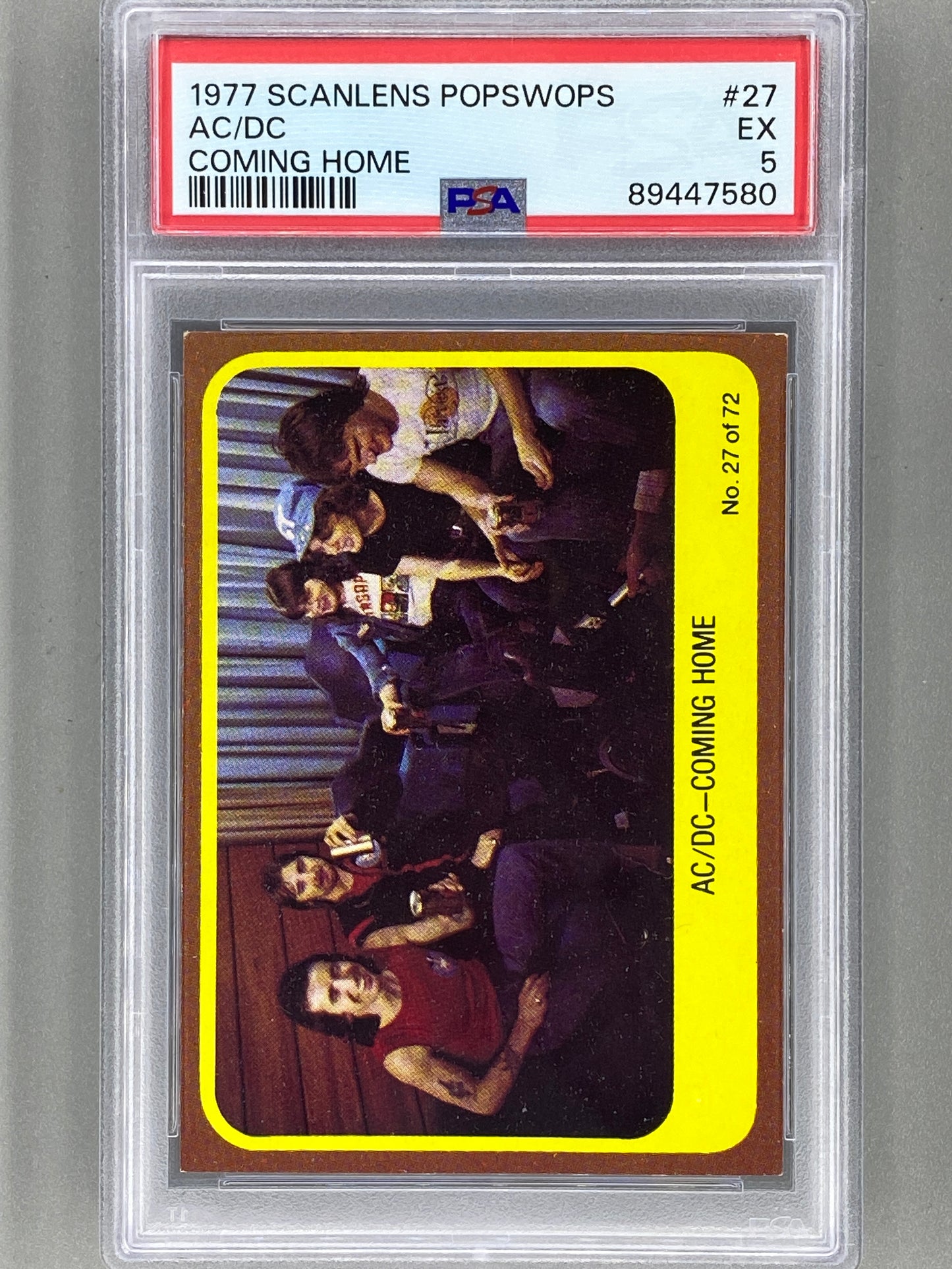 1977 Scanlens Popswops AC/DC Australian 10 Card Subset -PSA Graded- Rare (Music)