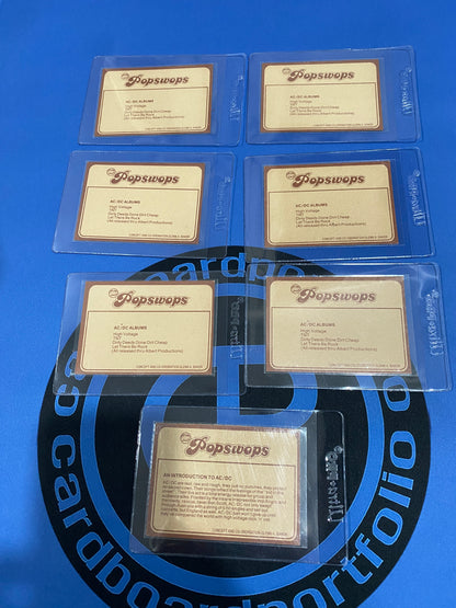 1977 Scanlens Popswops AC/DC - 7 Card Lot - (Australia) (Music)