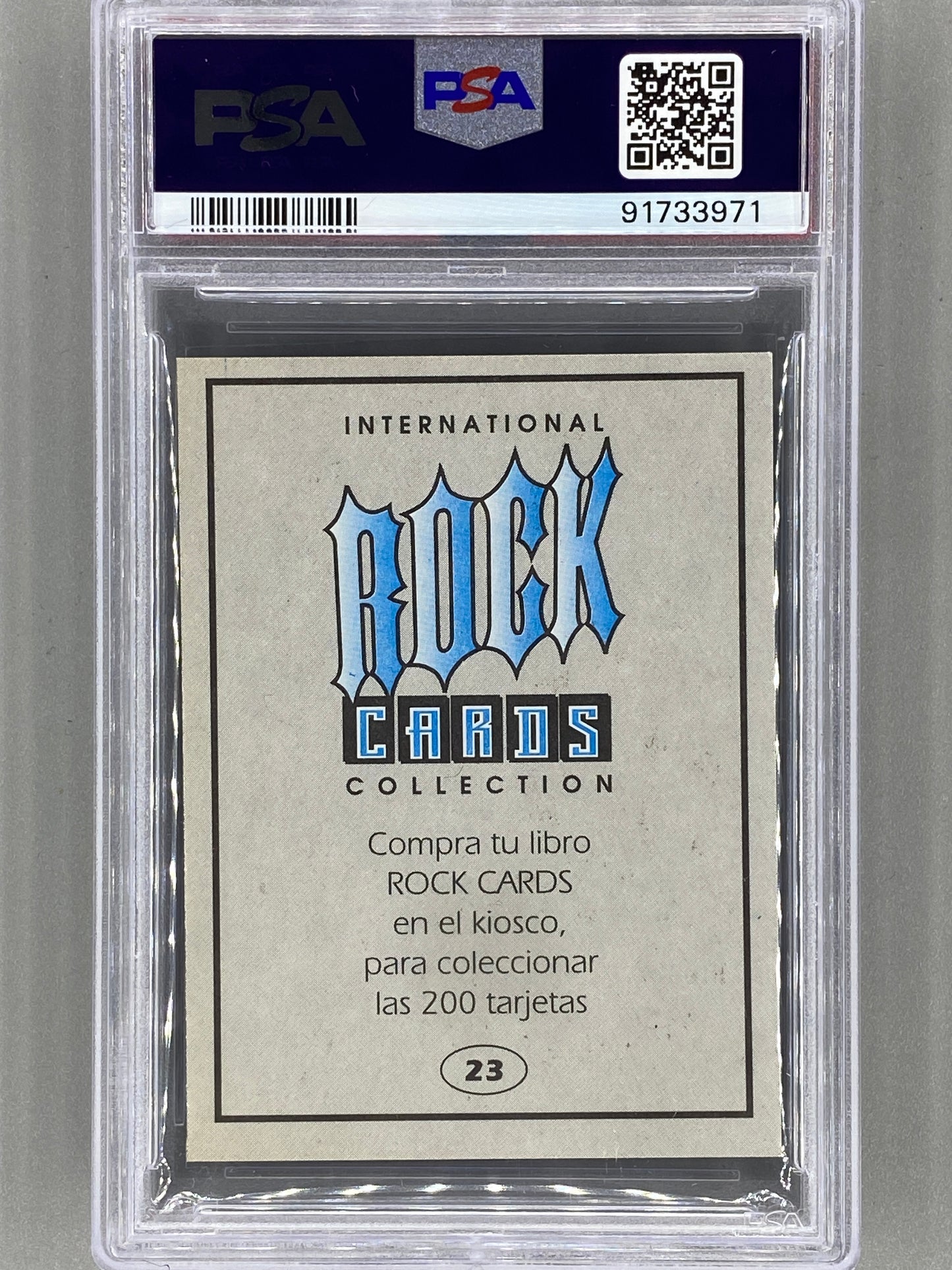 1994 Ultra Figus #23 Angus Young Intl Rock Cards Collection AC/DC PSA 8 Pop 1 (Music)