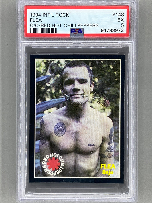 1994 Ultra Figus #148 Flea Intl Rock Cards Red Hot Chili Peppers PSA 5 Pop 1 (Music)