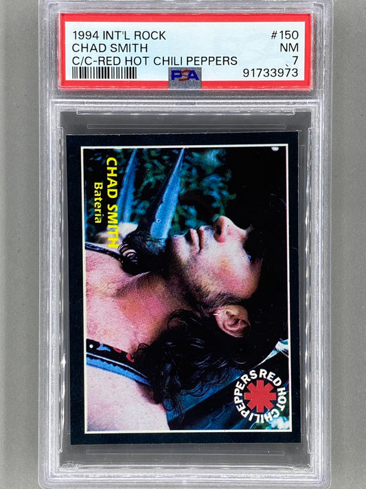 1994 Ultra Figus #150 Chad Smith Intl Rock Cards RHCP PSA 7 Pop 1 (Music)