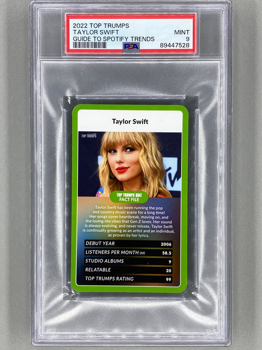 2022 Top Trumps Taylor Swift Guide to Spotify Trends PSA 9 - Pop 19 (Music)