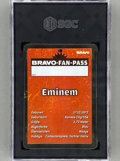 2007 Bravo NR 13 Eminem Fan Pass (German) SGC Authentic Pop 1 (Music)