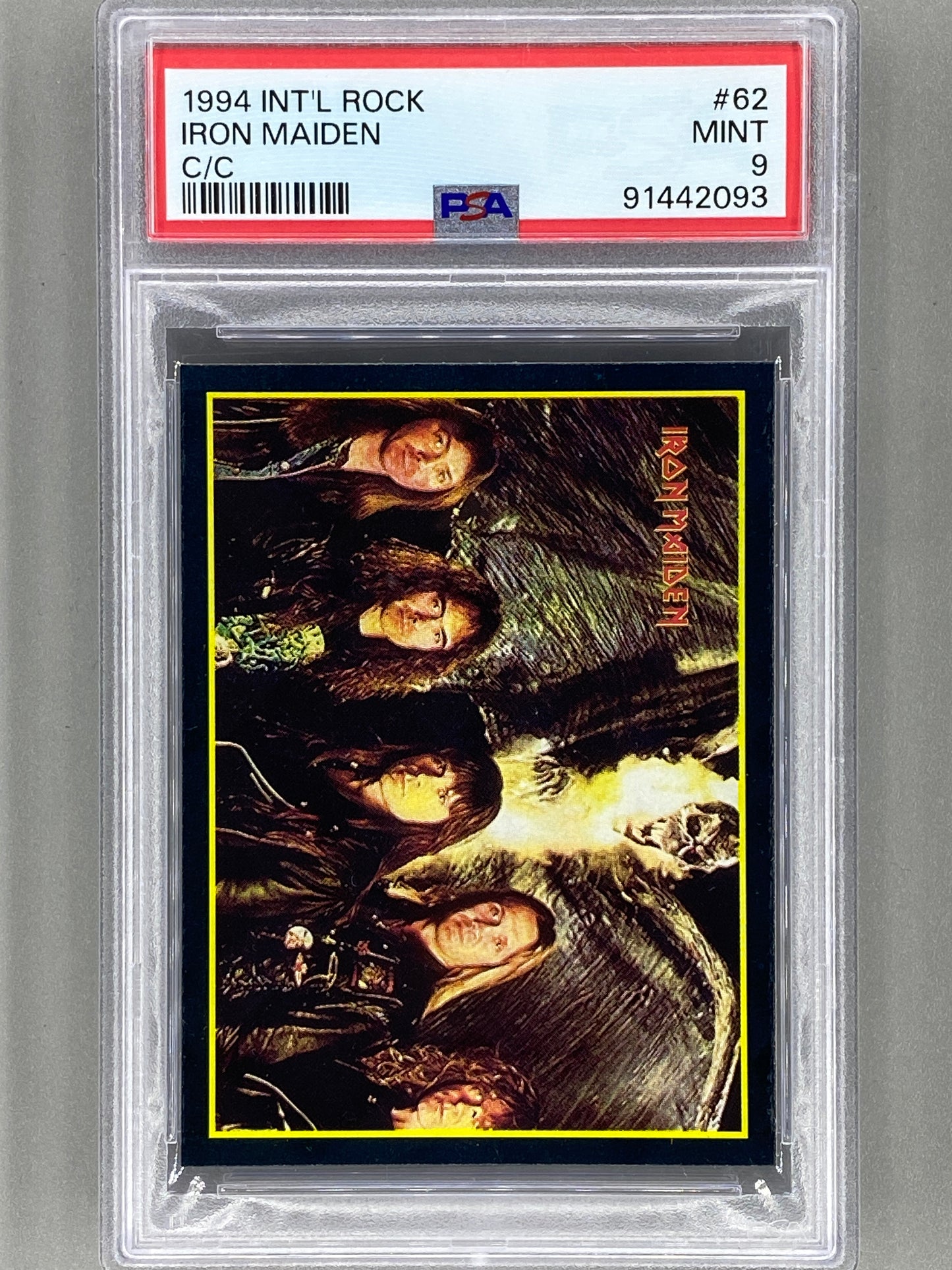 1994 Ultra Figus #62 Iron Maiden Intl Rock Cards PSA 9 Pop 1 (Music)