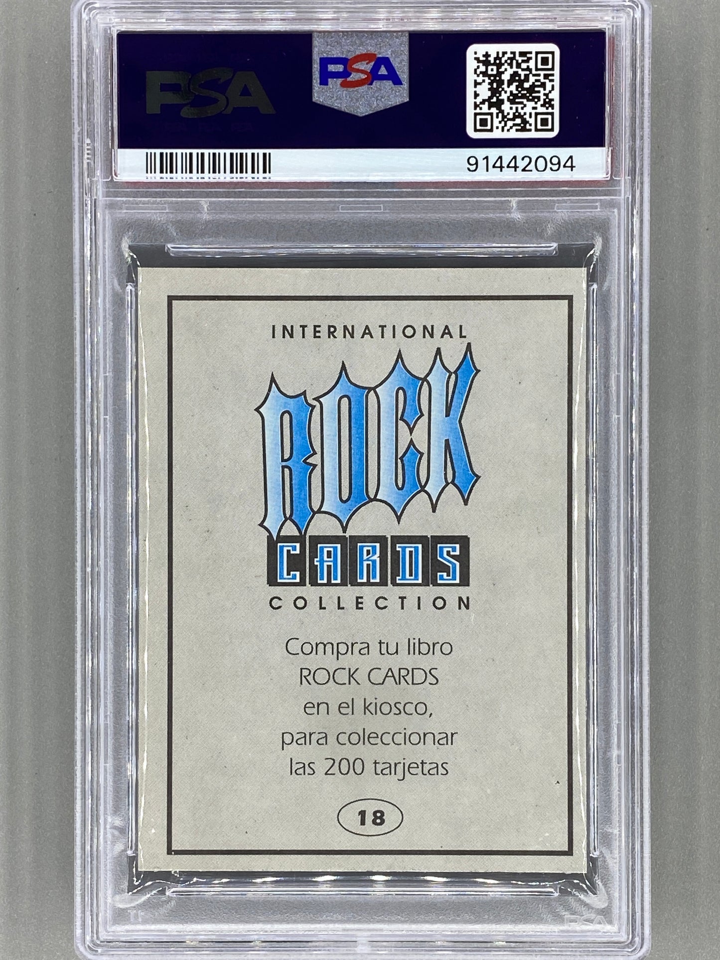 1994 Ultra Figus #18 Lars Ulrich Intl Rock Cards Collection Metallica PSA 6 Pop 2 (Music)