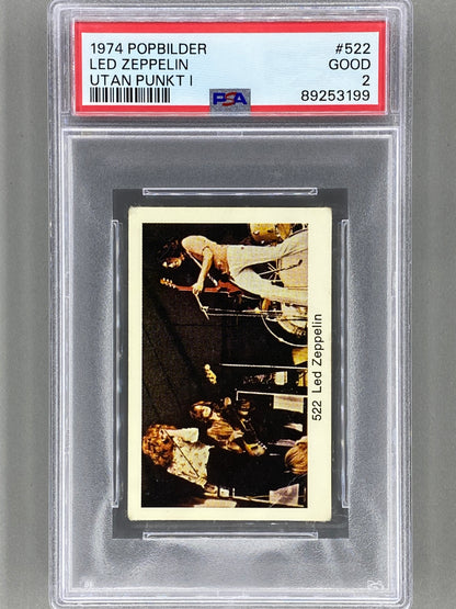 1974 Popbilder #522 Led Zeppelin Utan Punkt I PSA 2 Pop 3 (Music)