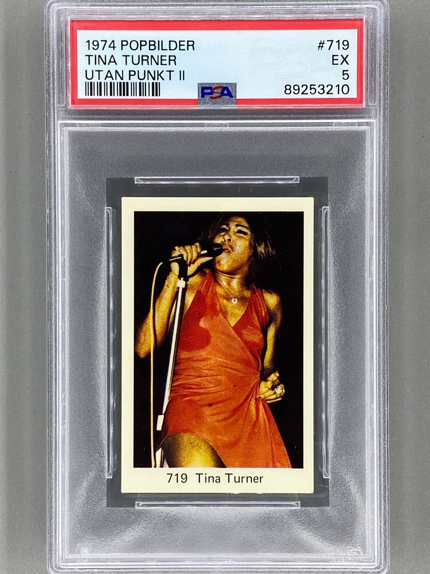 1974 Popbilder #719 Tina Turner Utan Punkt II PSA 5 Pop 2 (Music)