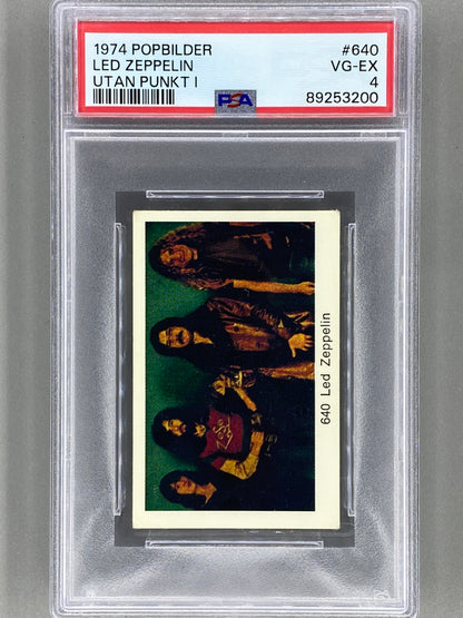 1974 Popbilder #640 Led Zeppelin Utan Punkt I PSA 4 Pop 9 (Music)
