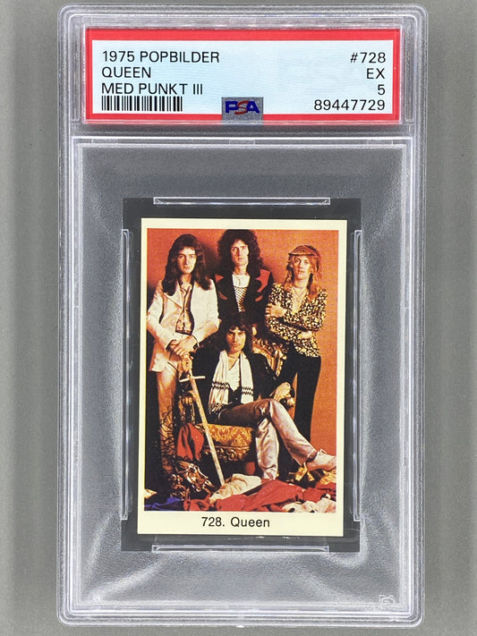 1975 Popbilder #728 Queen Med Punkt III PSA 5 Pop 1 (Music)