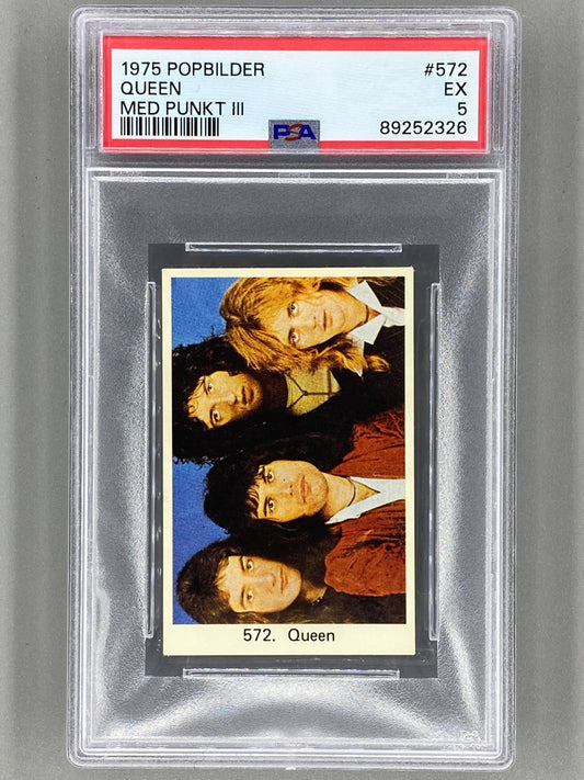 1975 Popbilder #572 Queen Med Punkt III PSA 5 Pop 2 (Music)