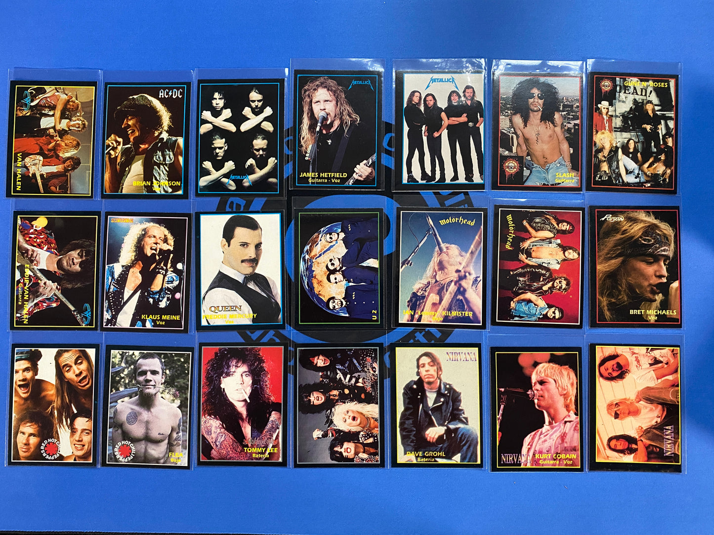 1994 Ultra Figus International Rock Cards Complete 200 Card Set (Argentina) (Music)