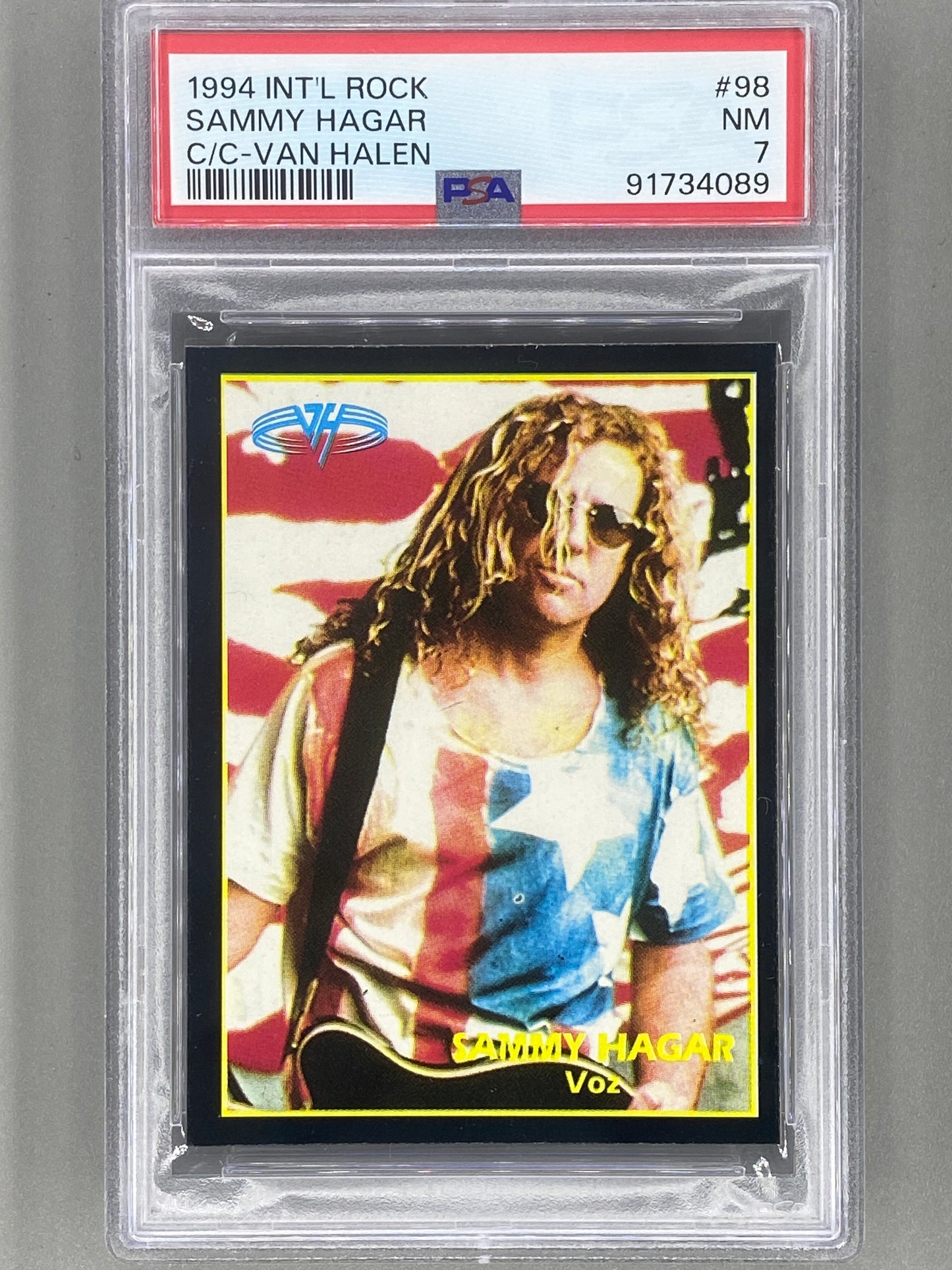 1994 Ultra Figus #98 Sammy Hagar Intl Rock Cards Collection PSA 7 - Pop 1 (Music)