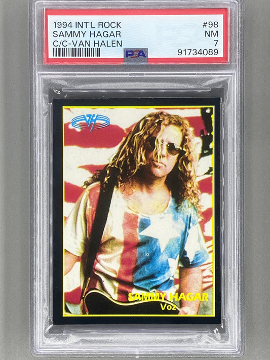 1994 Ultra Figus #98 Sammy Hagar Intl Rock Cards Collection PSA 7 - Pop 1 (Music)