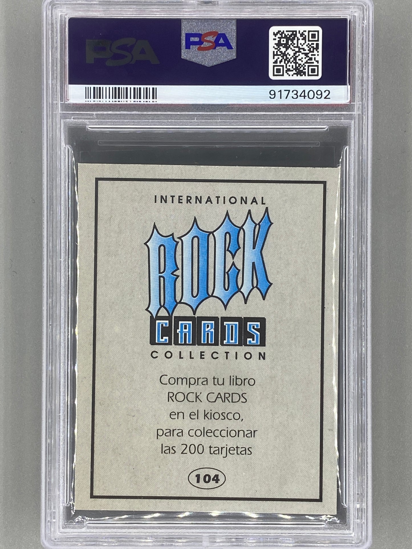 1994 Ultra Figus #104 Dave Grohl Intl Rock Cards Nirvana PSA 7 Pop 4 (Music)