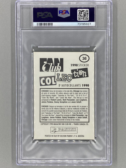1990 Panini #36 Chicago Fan Club Collection PSA 6 - Pop 1 (Music)