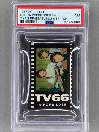 1966 Pack - TV66 Popbilder Stora Popbildserien Type 2 PSA 7 (Music)