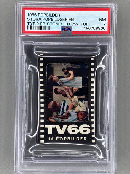 1966 Pack - TV66 Popbilder Stora Popbildserien Type 2 PSA 7 (Music)