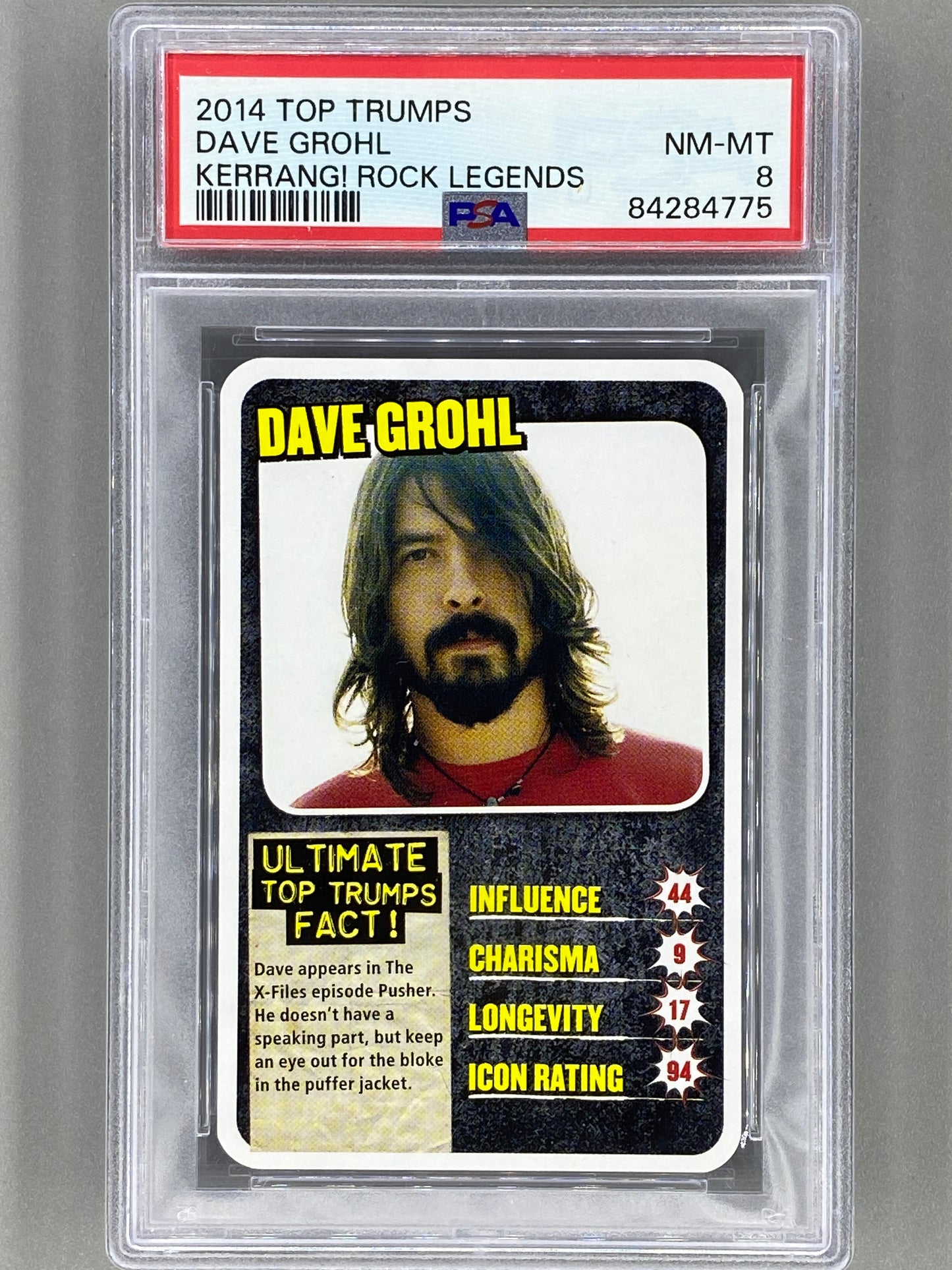 2014 Top Trumps Dave Grohl Kerrang Rock Legends PSA 8 Pop 1 (Music)