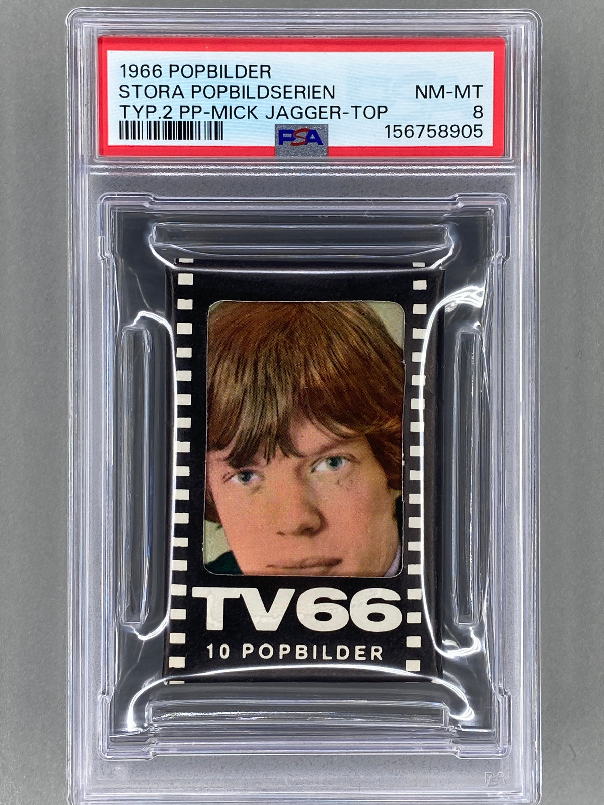 1966 Pack - TV66 Popbilder Stora Popbildserien Type 2 PSA 8 (Music)