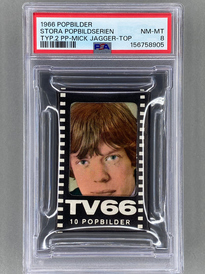 1966 Pack - TV66 Popbilder Stora Popbildserien Type 2 PSA 8 (Music)