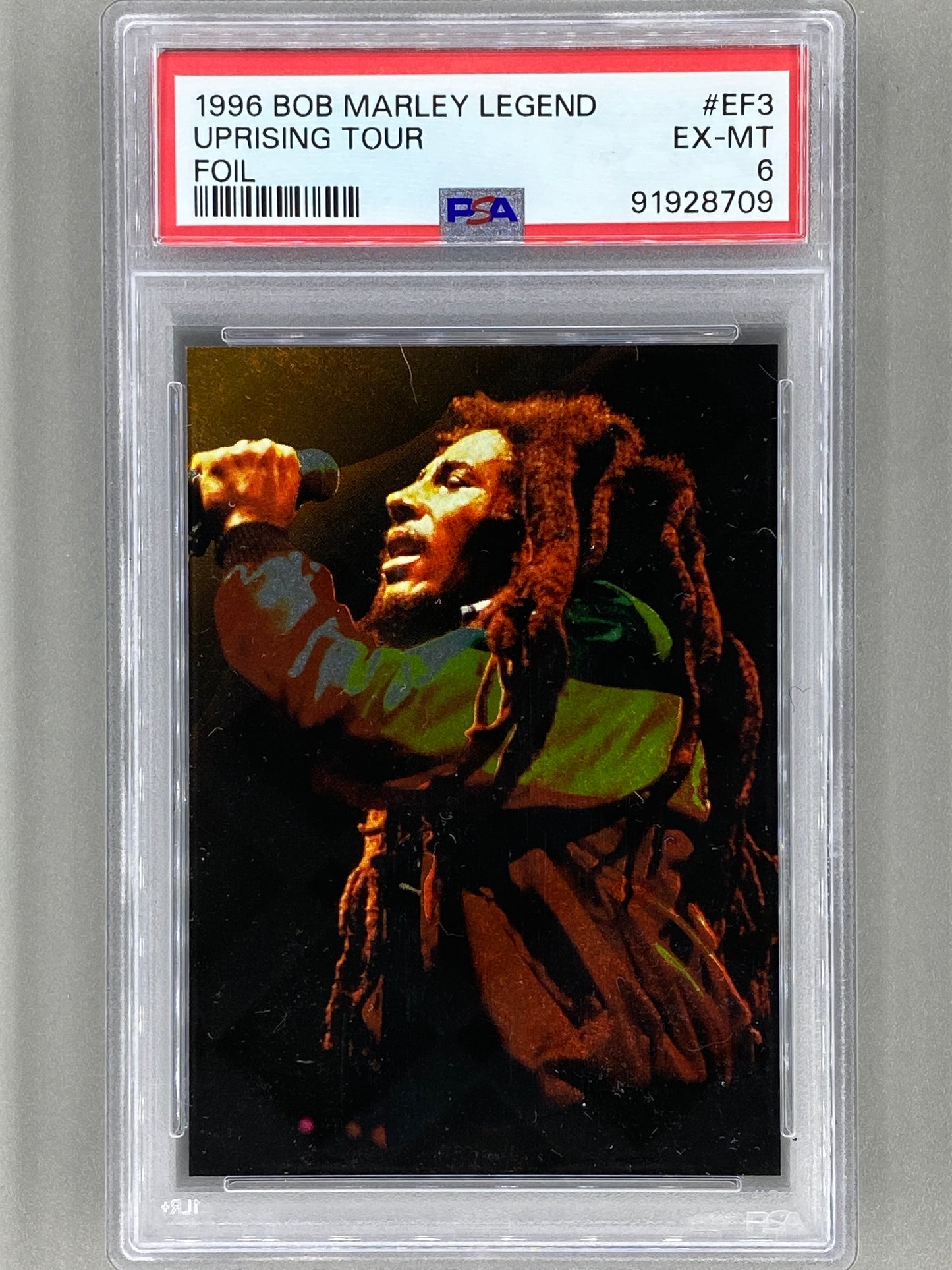 1996 Bob Marley Legend #EF3 Uprising Tour Foil PSA 6 Pop 2 (Music)