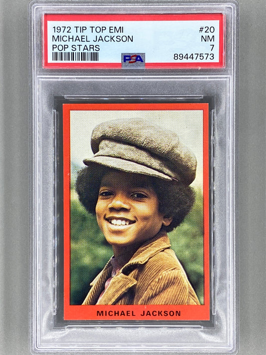 1972 Tip Top EMI #20 Michael Jackson Pop Stars PSA 7 - Pop 2 (Music)