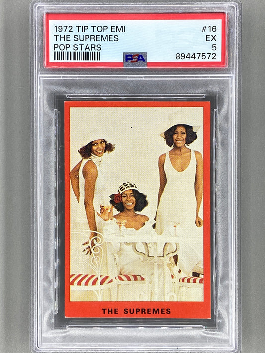 1972 Tip Top EMI #16 The Supremes Pop Stars PSA 5 - Pop 1 (Music)