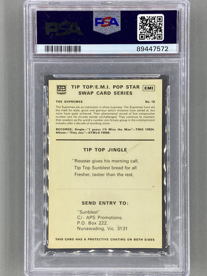 1972 Tip Top EMI #16 The Supremes Pop Stars PSA 5 - Pop 1 (Music)
