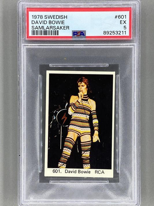 1978 Swedish #601 David Bowie Samlarsaker PSA 5 Pop 1 (Music)