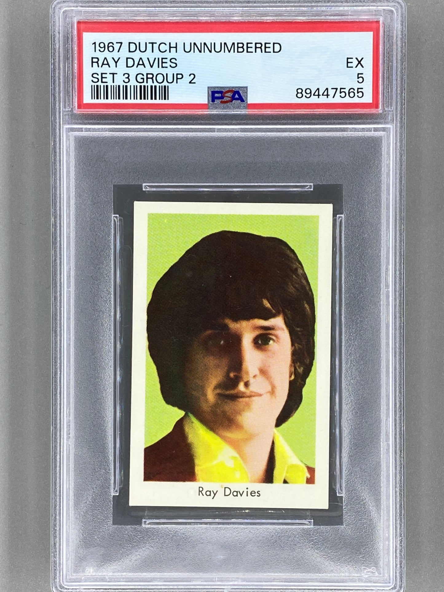 1967 Dutch Unnumbered Ray Davies Set 3 Group 2 PSA 5 Pop 1 (Music)