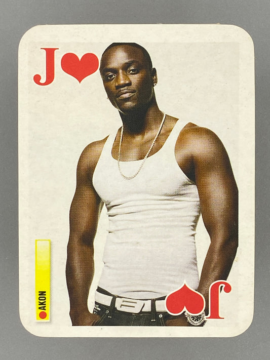 2007 Bravo Star Cards Akon Jack of Hearts Brifcor (Romania) (Music)