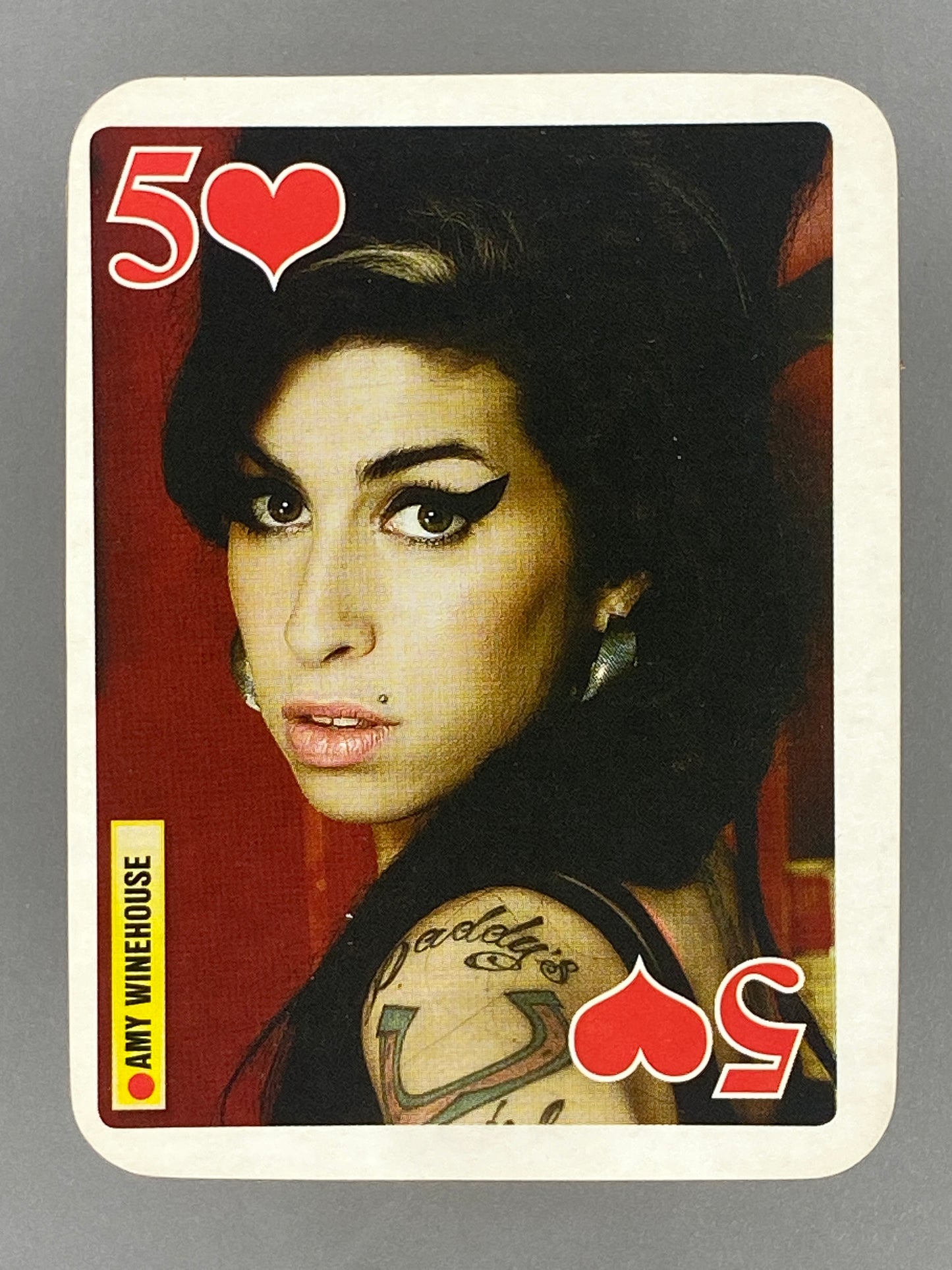 2007 Bravo Star Cards Amy Winehouse 5 of Hearts Brifcor (Romania) (Music)