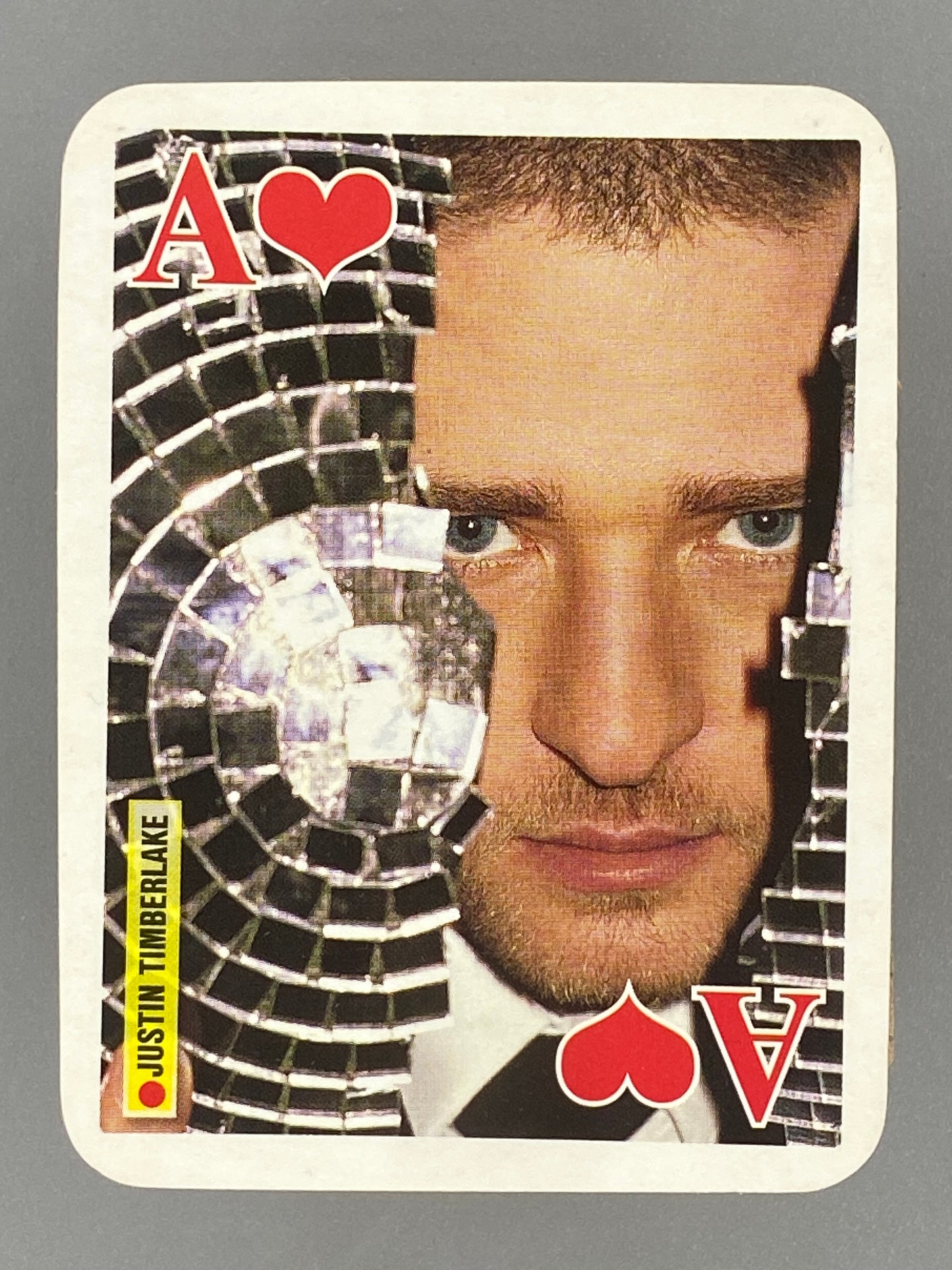 2007 Bravo Star Cards Justin Timberlake Ace of Hearts Brifcor (Romania) (Music)