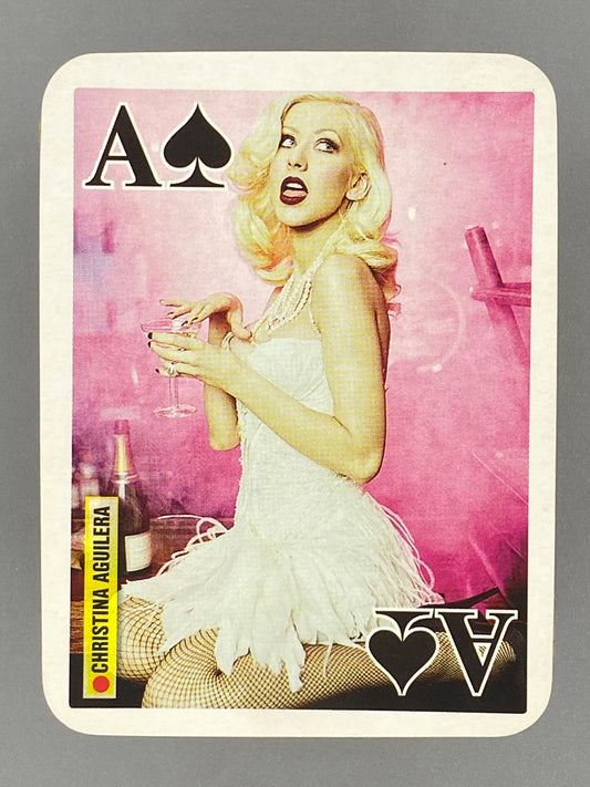 2007 Bravo Star Cards Christina Aguilera Ace of Spades Brifcor (Romania) (Music)