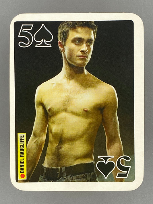 2007 Bravo Star Cards Daniel Radcliffe 5 of Spades Brifcor (Romania) (Pop Culture)