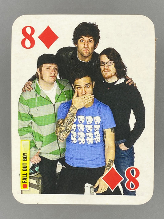 2007 Bravo Star Cards Fall Out Boy 8 of Diamonds Brifcor (Romania) (Music)