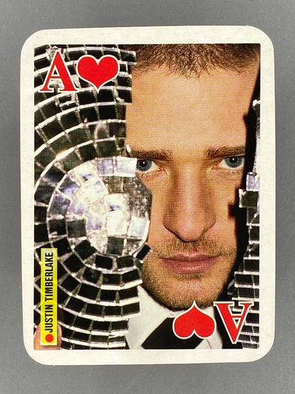 2007 Bravo Star Cards Justin Timberlake Ace of Hearts Brifcor (Romania) (Music)