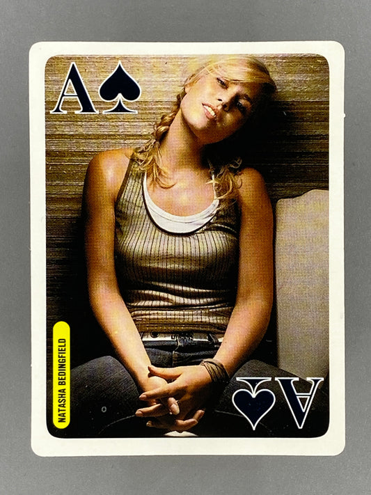 2005 Bravo Star Cards Natasha Bedingfield Ace of Spades Clearasil (Romania) (Music)