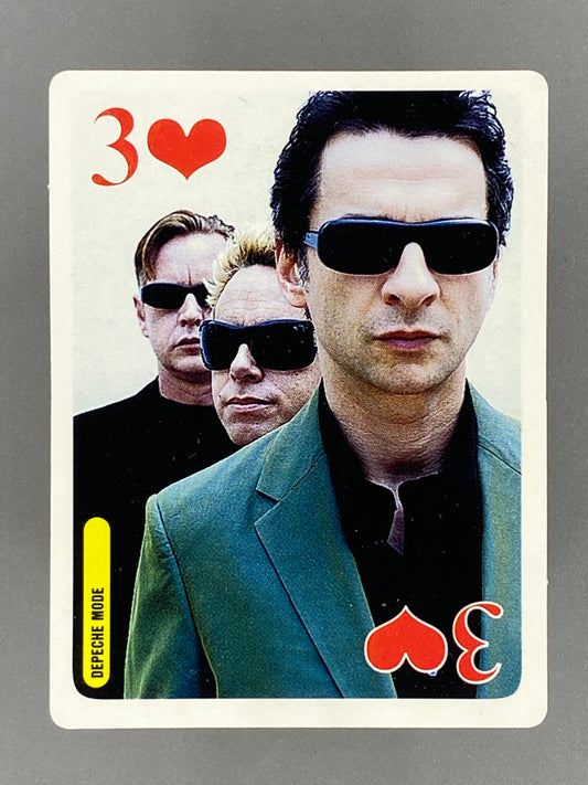 2005 Bravo Star Cards Depeche Mode 3 of Hearts Clearasil (Romania) (Music)