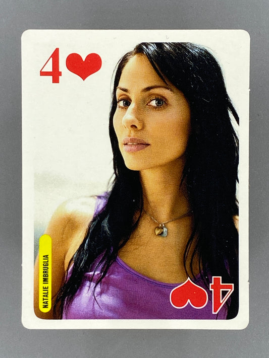 2005 Bravo Star Cards Natalie Imbruglia 4 of Hearts Clearasil (Romania) (Music)