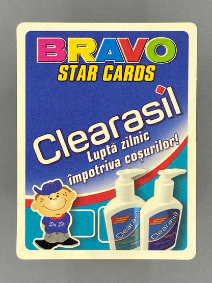 2005 Bravo Star Cards Britney Spears 7 of Diamonds Clearasil (Romania) (Music)