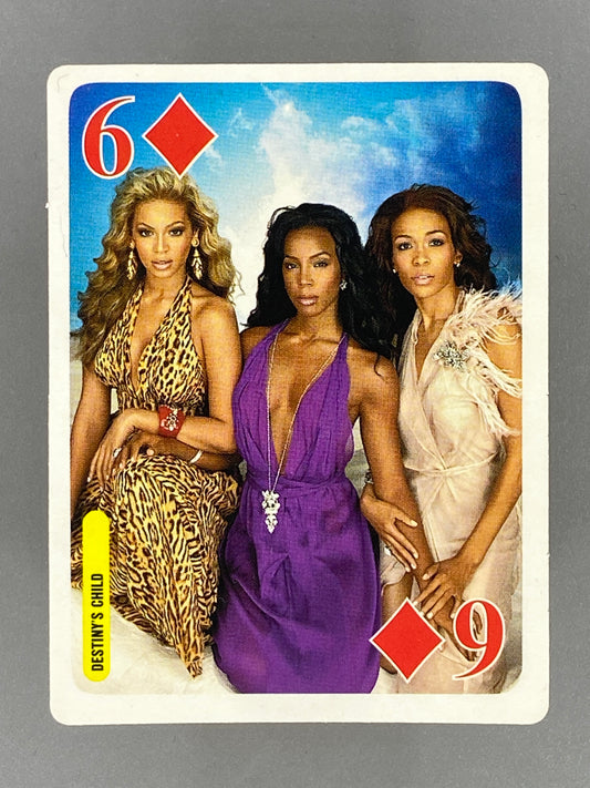 2005 Bravo Star Cards Destiny's Child 6 of Diamonds Clearasil (Romania) (Music)